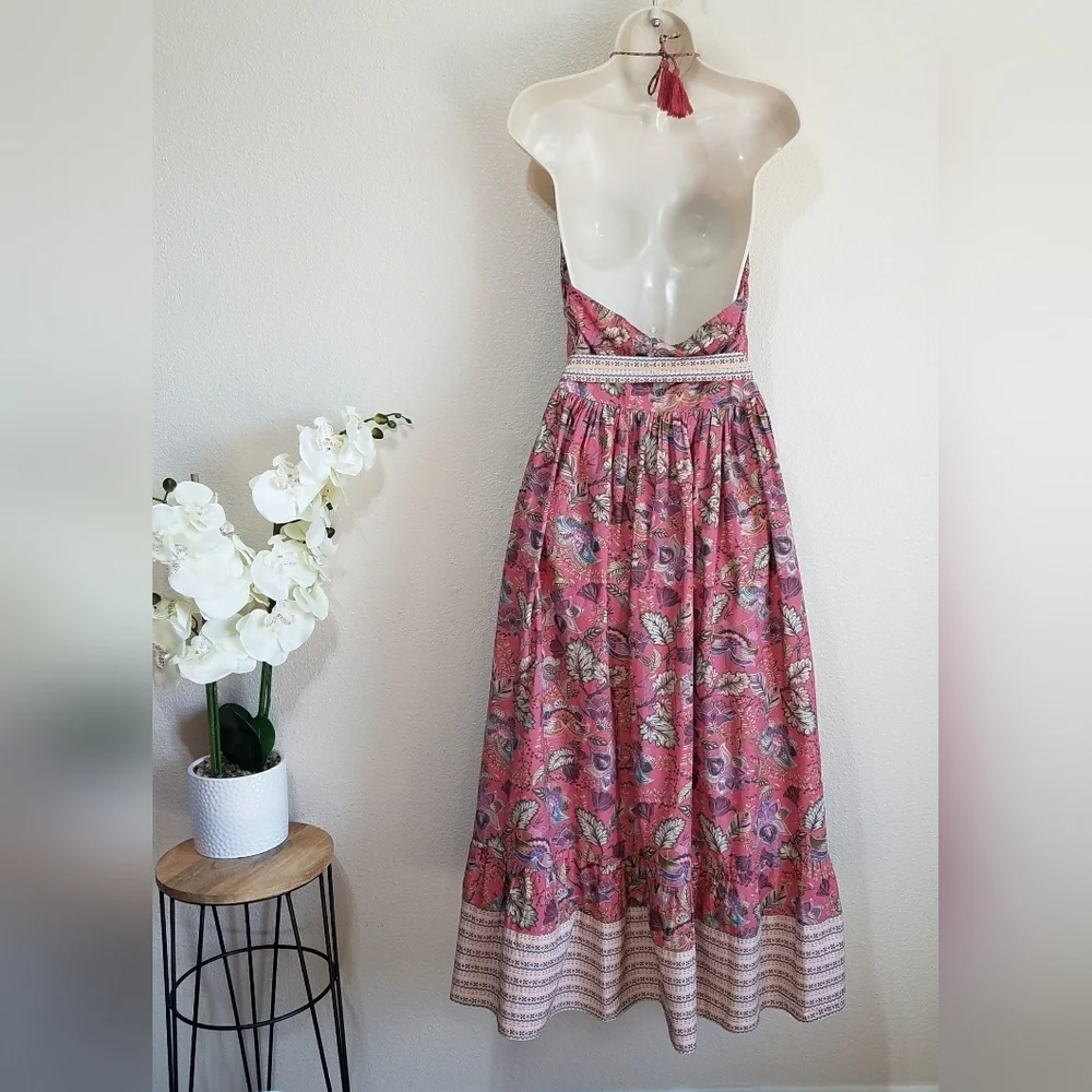 Let Me Be Boho Halter Dress - Picture 4 of 11